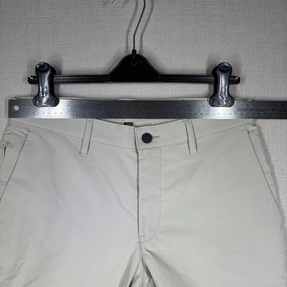 Banana Republic Mens Slim Core Temp Performance Pants 32x30 Light Khaki